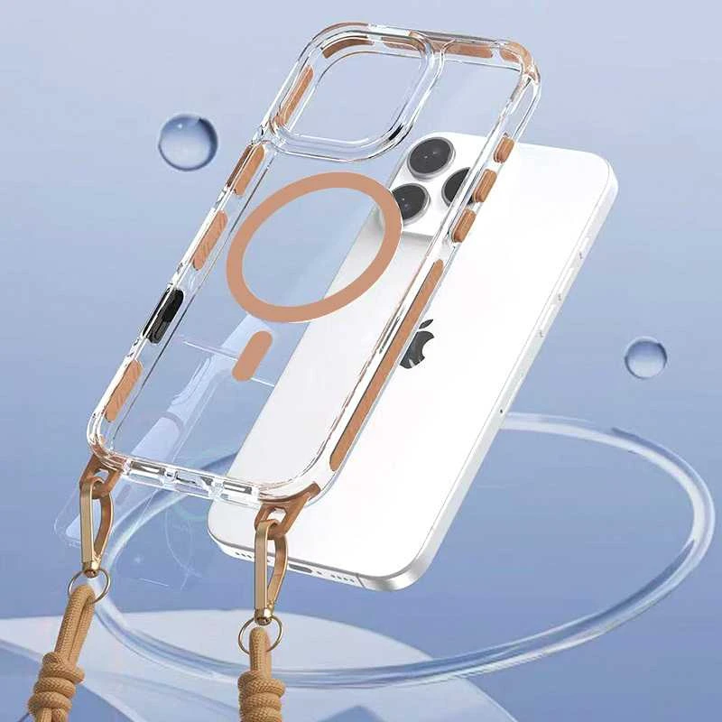 Tel Protect Strap Clear dėklas skirtas Apple iPhone 17 Air aukso spalvos