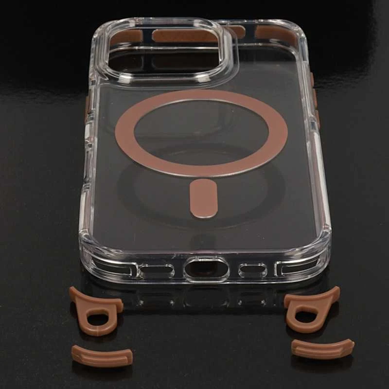 Tel Protect Strap Clear dėklas skirtas Apple iPhone 17 Air aukso spalvos