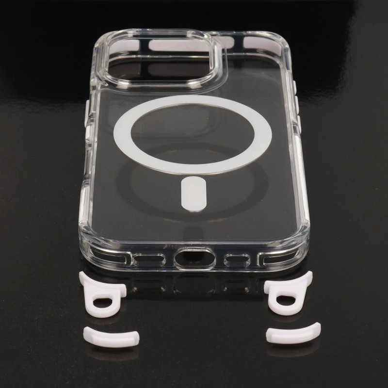 Tel Protect Strap Clear dėklas skirtas Apple iPhone 17 Air baltos spalvos