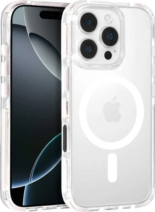 Tel Protect Strap Clear dėklas skirtas Apple iPhone 17 Air baltos spalvos