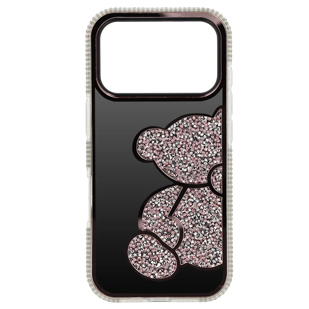 Fusion Accessories Tel Protect Teddy Bear dėklas skirtas Samsung Galaxy A57 5G rožinės spalvos