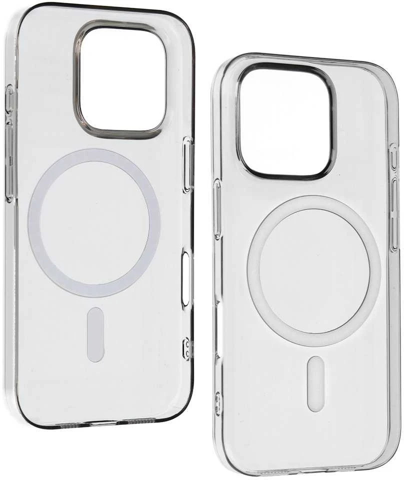 Toptel Tel Protect Transparent Slim Magsafe dėklas skirtas Apple iPhone 14 pilkos spalvos