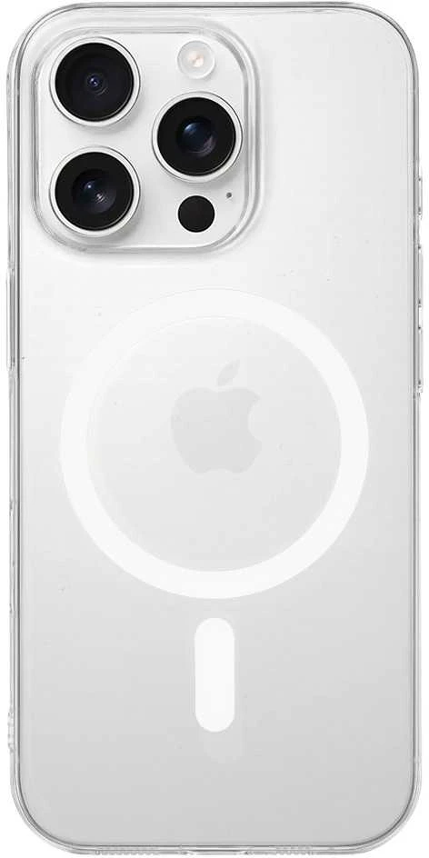 Fusion Accessories Tel Protect Transparent Slim Magsafe dėklas skirtas Apple iPhone 16 Pro baltos spalvos