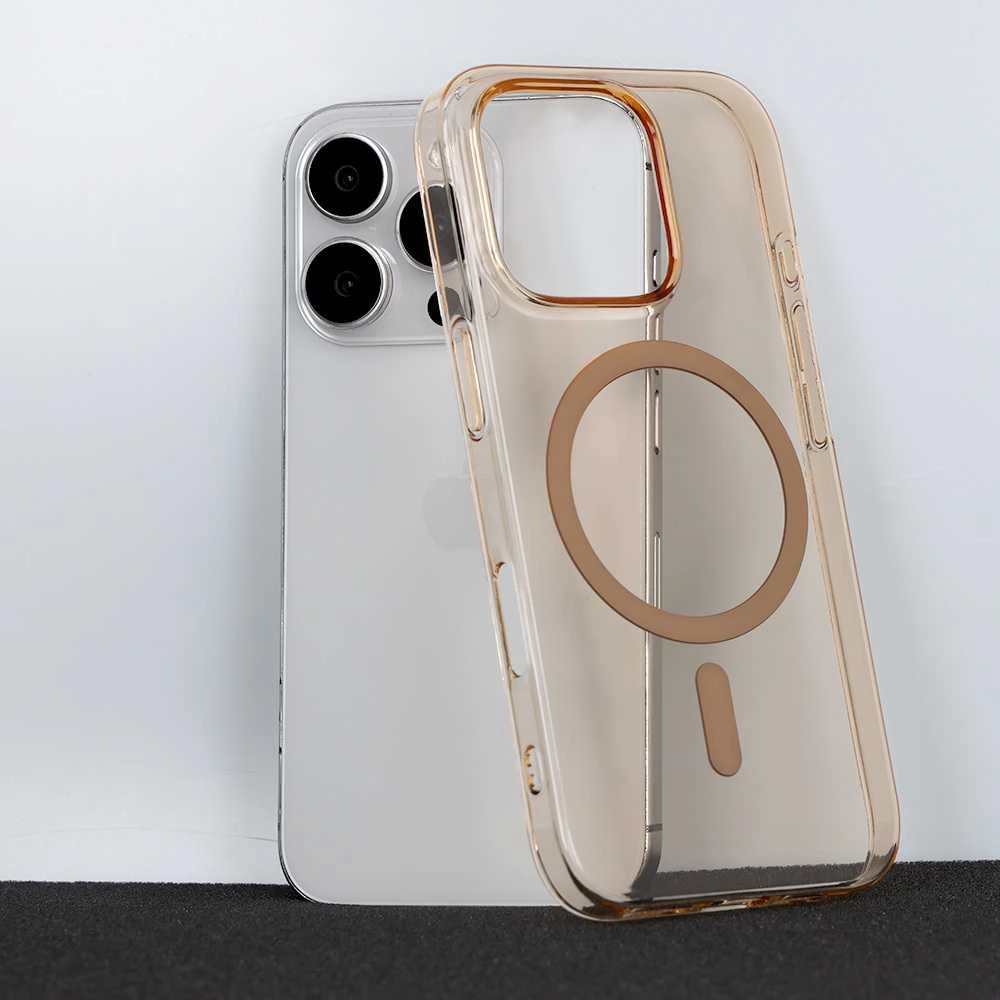 Fusion Accessories Tel Protect Transparent Slim Magsafe dėklas skirtas Apple iPhone 17 desert