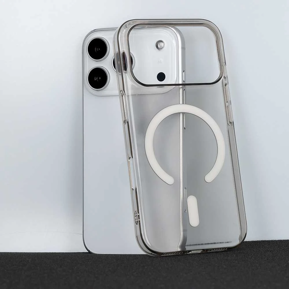 Fusion Accessories Tel Protect Transparent Slim Magsafe dėklas skirtas Apple iPhone 17 Pro pilkos spalvos
