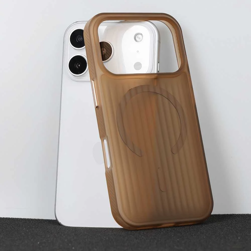 Tel Protect Twist Magsafe dėklas skirtas Apple iPhone 17 coffee rudos spalvos