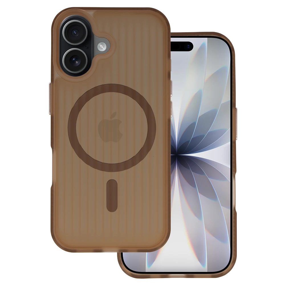 Tel Protect Twist Magsafe dėklas skirtas Apple iPhone 17 coffee rudos spalvos