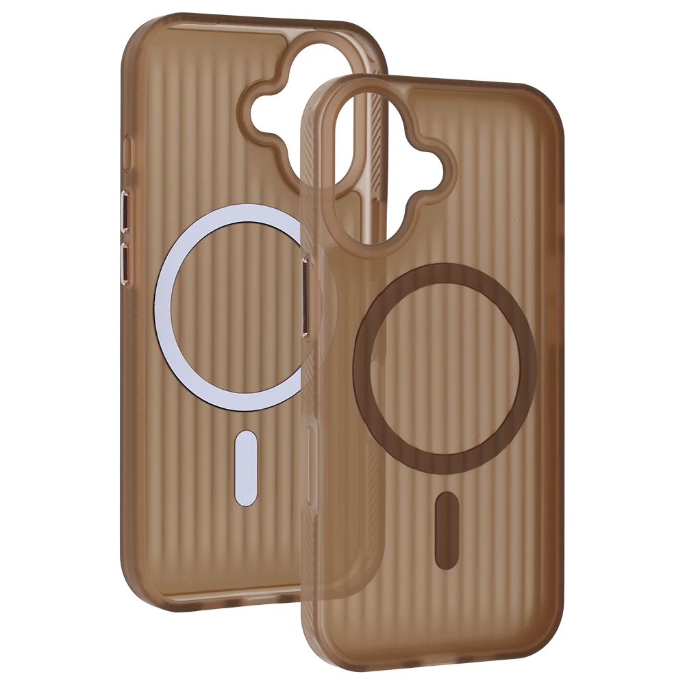 Tel Protect Twist Magsafe dėklas skirtas Apple iPhone 17 coffee rudos spalvos
