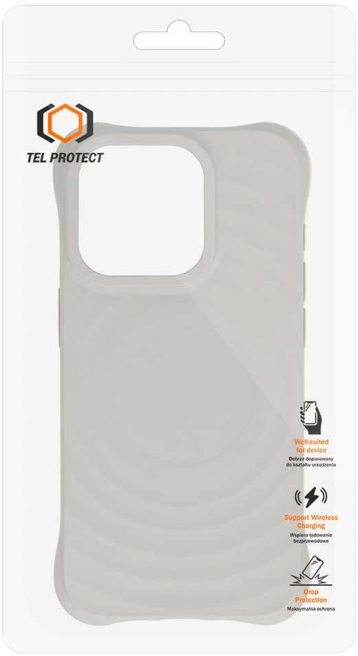 Tel Protect Wave Magsafe dėklas skirtas Samsung Galaxy S23 Ultra pilkos spalvos