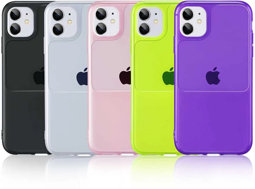 Tel Protect Window dėklas skirtas Apple iPhone 12 Mini rožinės spalvos