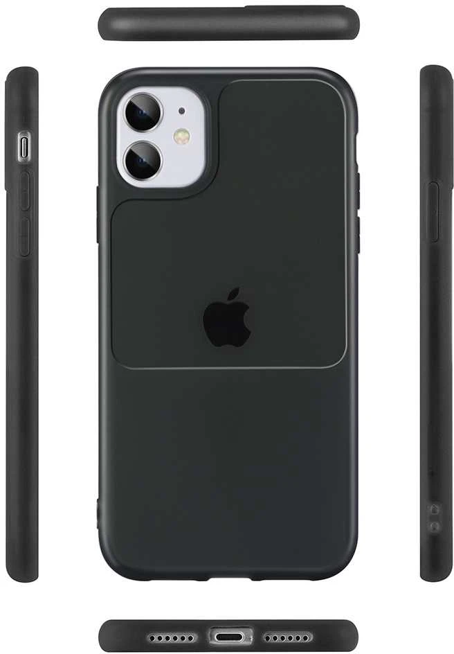 Tel Protect Window dėklas skirtas Apple iPhone 12 Pro Max juodos spalvos