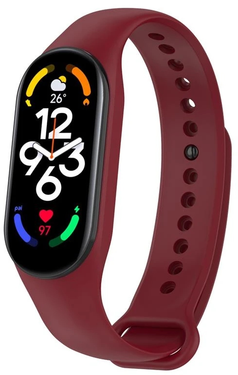 Telcon IŠMANIOJI APYRANKĖ SMART BAND M5/M6 BURGUNDINĖ