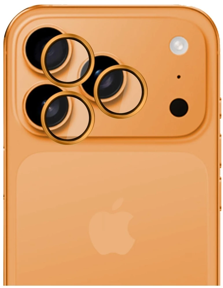 3Mk Protection 3mk HARDY Lens Protection Pro objektyvo stiklas iPhone 17 Pro / 17 Pro Max - oranžinis