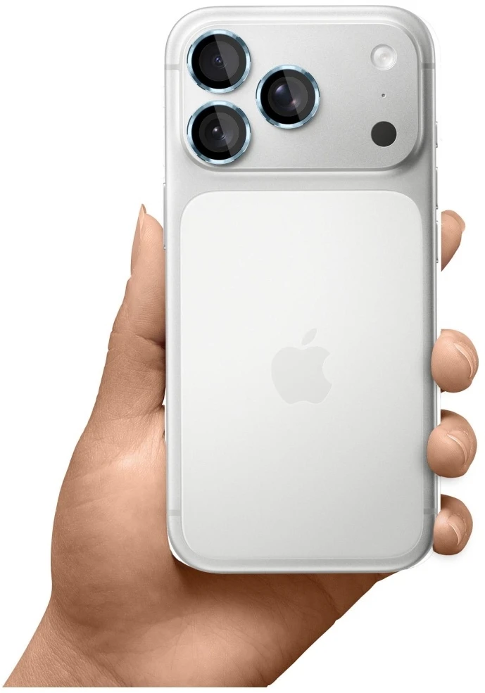 3MK Lens Protection Pro fotoaparato objektyvo apsauga, skirta iPhone 17 Pro / 17 Pro Max, mėlyna