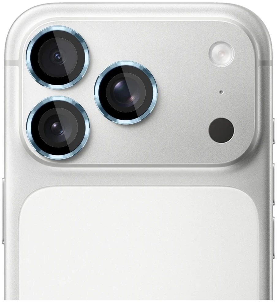 3MK Lens Protection Pro fotoaparato objektyvo apsauga, skirta iPhone 17 Pro / 17 Pro Max, mėlyna