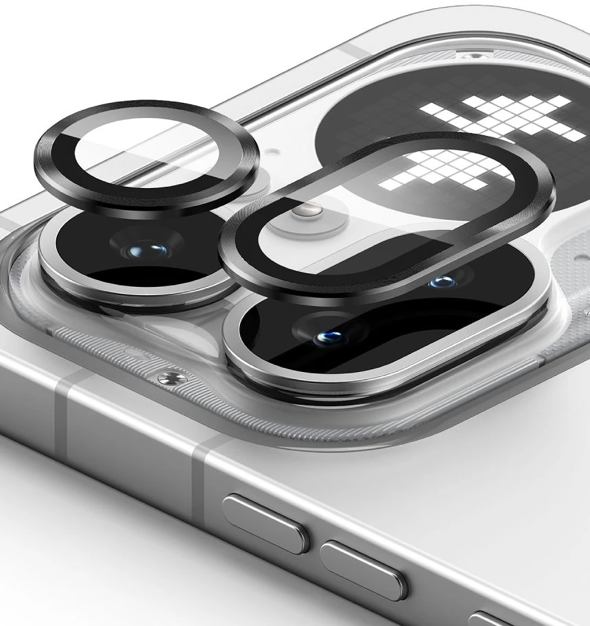 Telefono kameros apsauga Ringke CAMERA 2-pack Nothink Phone 4A Pro juodos spalvos