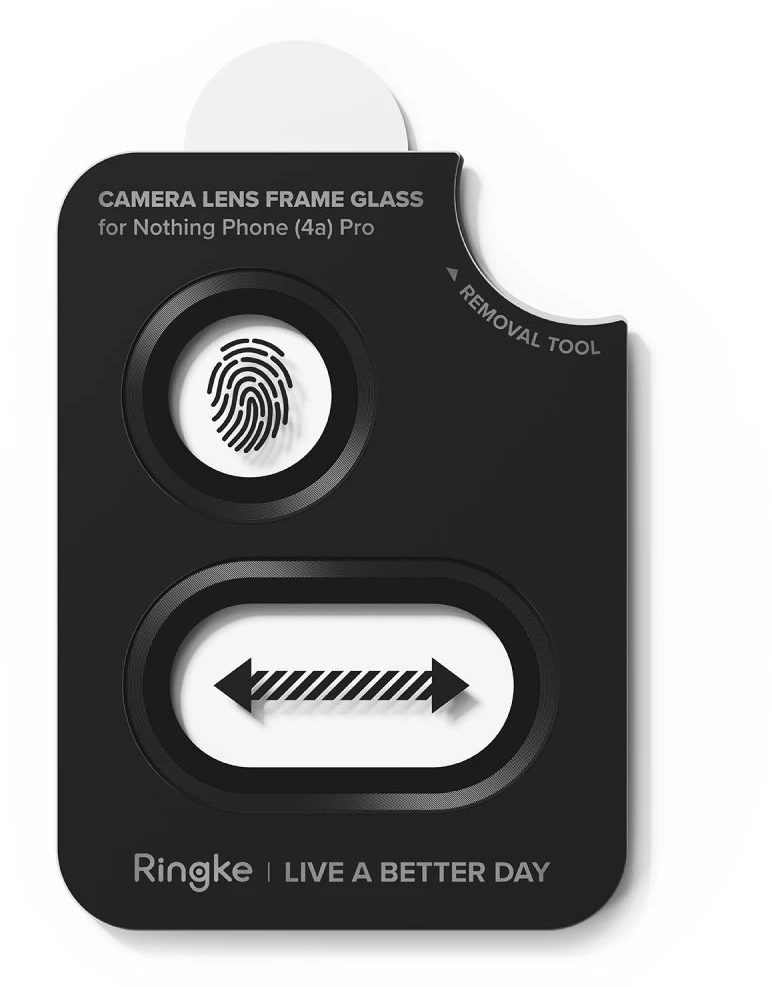 Telefono kameros apsauga Ringke CAMERA 2-pack Nothink Phone 4A Pro juodos spalvos