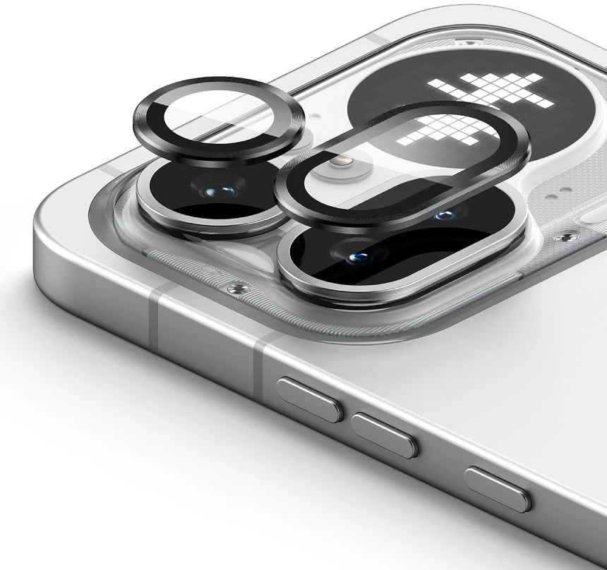 Telefono kameros apsauga Ringke CAMERA 2-pack Nothink Phone 4A Pro juodos spalvos