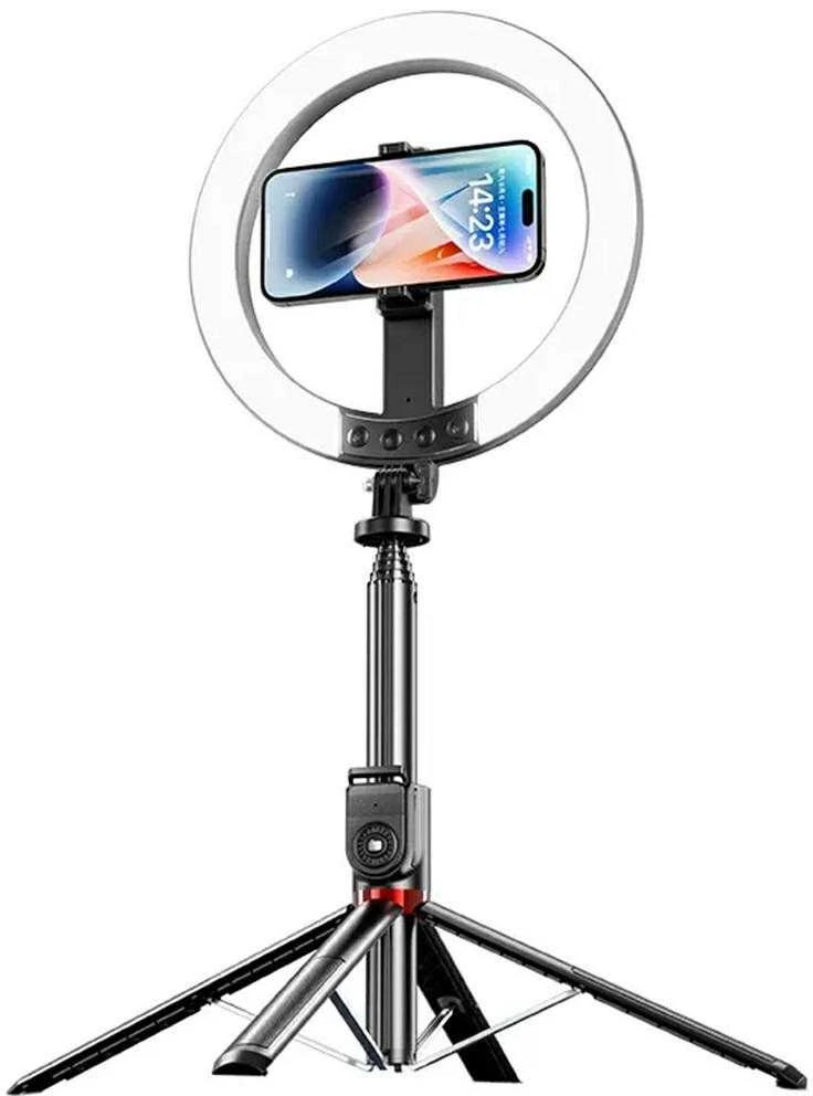 Phone holder with lamp USAMS ZB323 10-inch 1200mAh 2.3m juodos spalvos