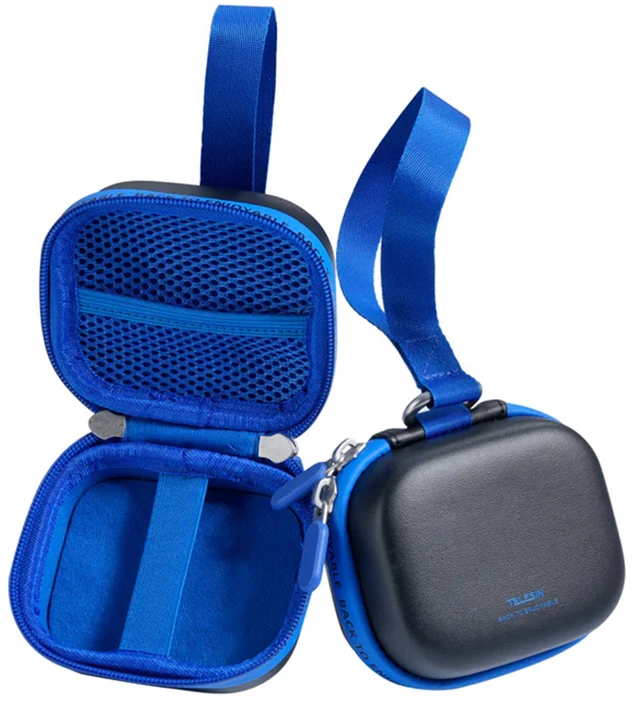 Telesin DisAdv EVA Universal Mini Transport Bag for Sports Cameras juodos spalvos/Mėlyna