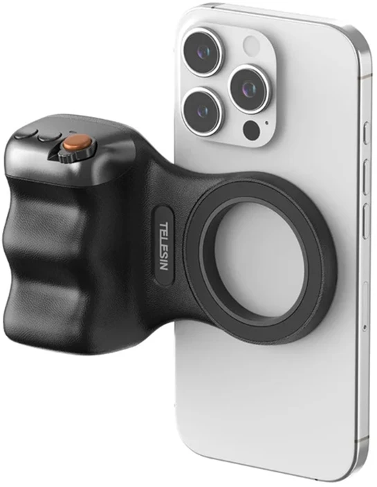 „Telesin MagSafe Fun Shot Grip2“ magnetinis laikiklis (juodas)