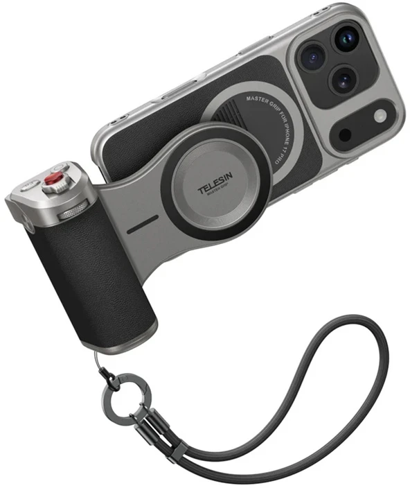„Telesin Master Grip“ laikiklis, skirtas „iPhone 17 Pro“ – standartinis rinkinys
