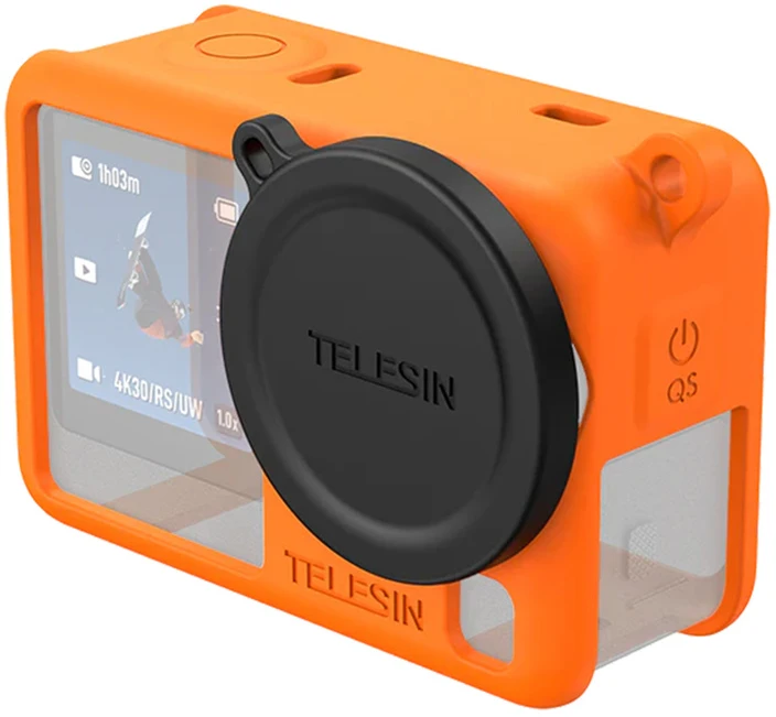 Telesin Silicone Protective Case for DJI Osmo Action 6 Oranžinis