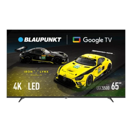 Televizorius TV Blaupunkt 65UGC5500S 65" 4K Ultra HD DLED Google TV WiFi Bluetooth Juodas