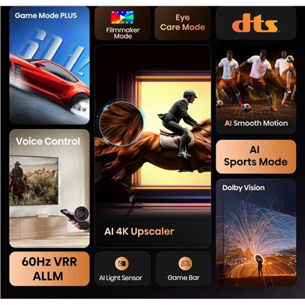 Televizorius Hisense 65A6Q | 65 | Smart TV | VIDAA Smart OS | UHD | Juodas