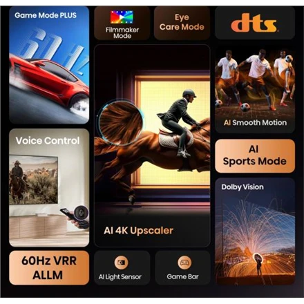 Televizorius Hisense UHD Smart TV | 50A6Q | 50" | Smart TV | VIDAA OS | UHD | Juodas