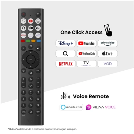 „Hisense UHD“ išmanusis televizorius | 55A6Q | 55" | Išmanusis televizorius | VIDAA OS | UHD | Juodas