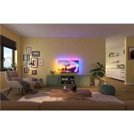 „Philips“ 4K „Ambilight“ televizorius | 55PUS8450/12 | 55 | Išmanusis televizorius | TITAN OS | UHD | Juodas