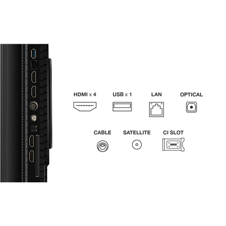 Televizorius TCL 4K QLED TV | 55T8C | 55 | Smart TV | Google TV | Juodas