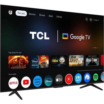 Televizorius TCL 4K QLED TV | 65T69C | 65 | Smart TV | Google TV | UHD | Juodas