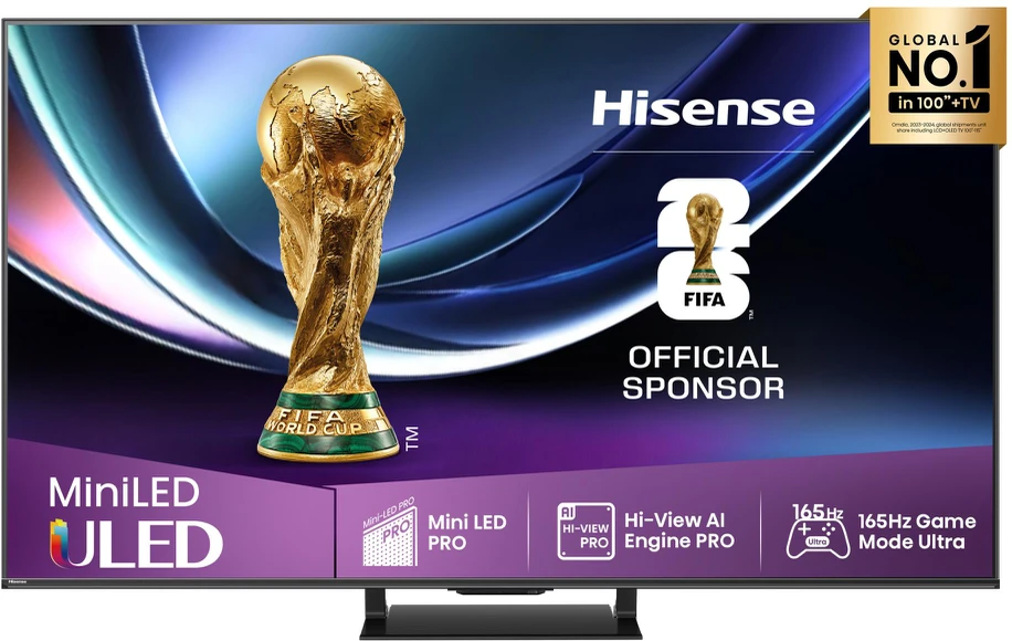 Televizorius HISENSE 55U7Q PRO 55" MiniLED 4K VidaaOS 165Hz Dolby Atmos