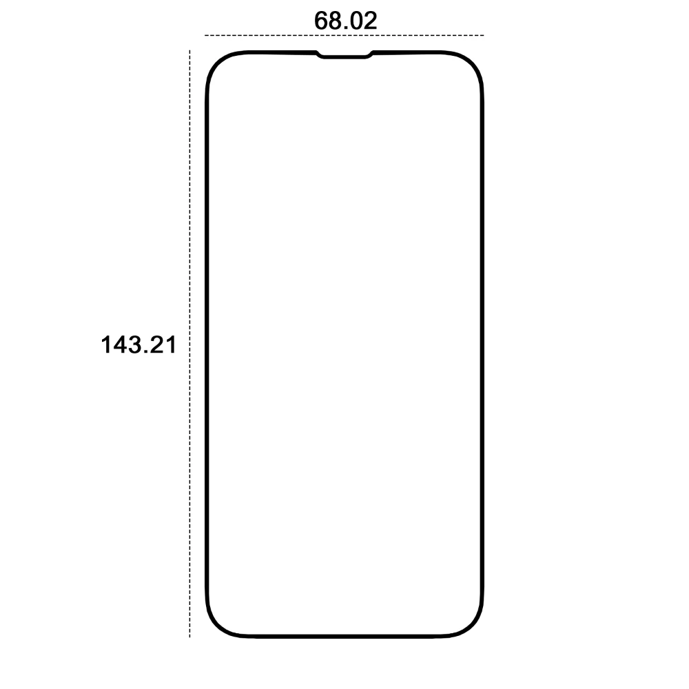 Telforceone Etteri apsauginis stiklas 9D Apple iPhone 13 / 13 Pro / 14 6,1"