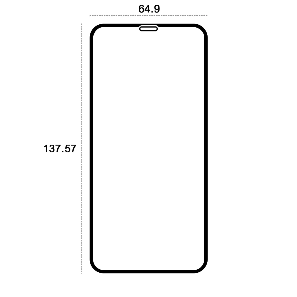Telforceone Etteri apsauginis stiklas 9D Apple iPhone X/XS/11 Pro