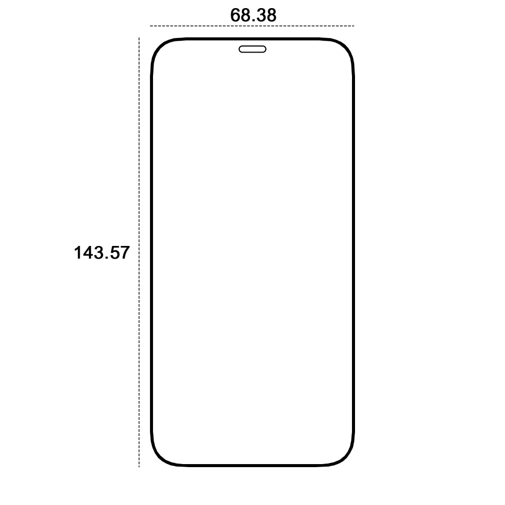 Telforceone Etteri apsauginis stiklas 9D Apple iPhone 12 / 12 Pro 6,1"