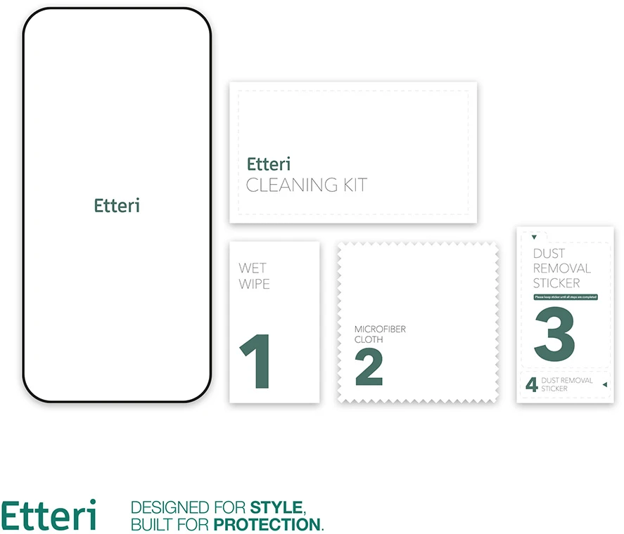 Etteri 9D grūdintas stiklas, skirtas iPhone 14 Pro 6,1"