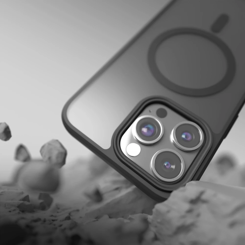 Etteri Matt Mag dėklas iPhone 15 Pro 6,1" juodas
