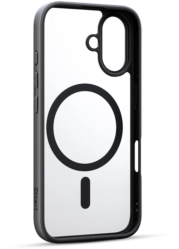 Etteri Matt Mag dėklas, skirtas iPhone 16 6,1" juodas