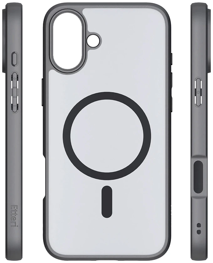 Etteri Matt Mag dėklas, skirtas iPhone 16 Plus 6,7" juodas