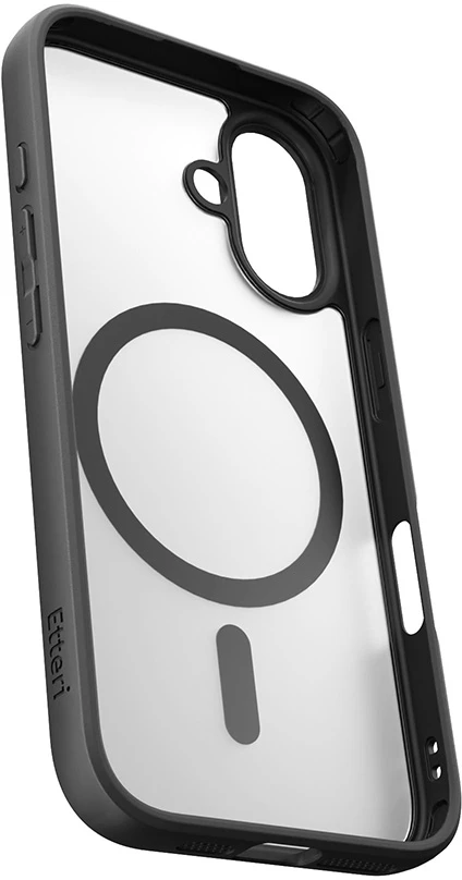 Etteri Matt Mag dėklas, skirtas iPhone 16 6,1" juodas