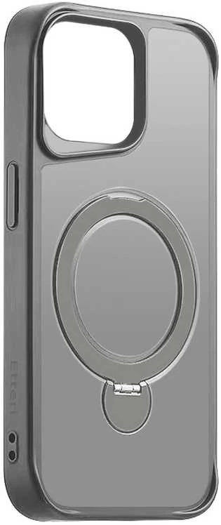 Telforceone Etteri Matt Mag Ring Apple iPhone 12 / 12 Pro 6,1" dėklas telefonui pilkos spalvos