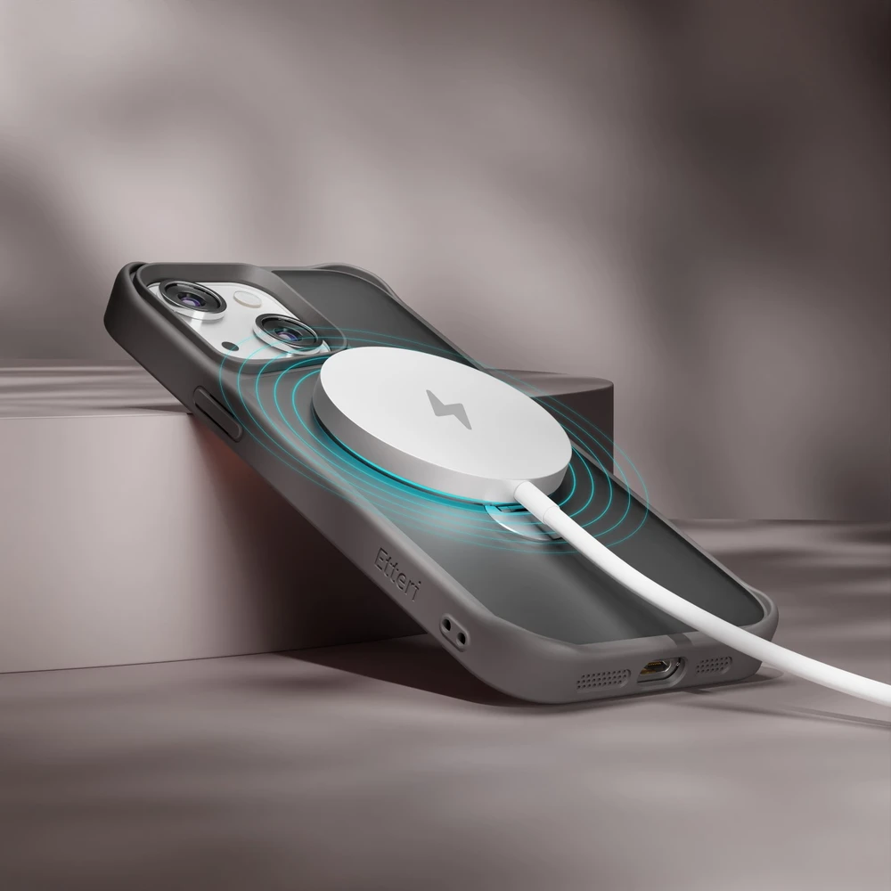 Etteri Matt Mag Ring dėklas, skirtas iPhone 13 6,1" pilkas