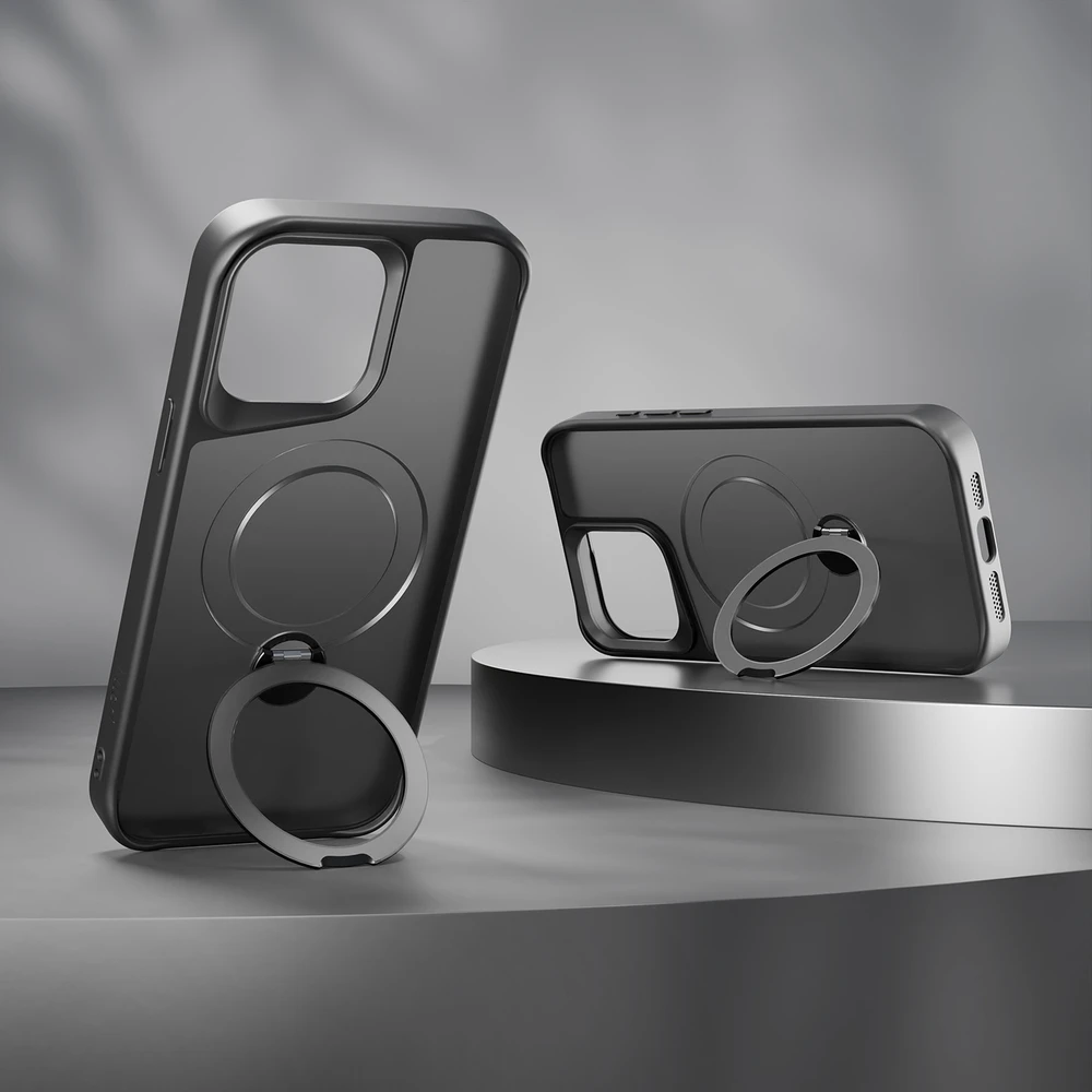 Etteri Matt Mag Ring dėklas, skirtas iPhone 15 Pro Max 6,7" juodas