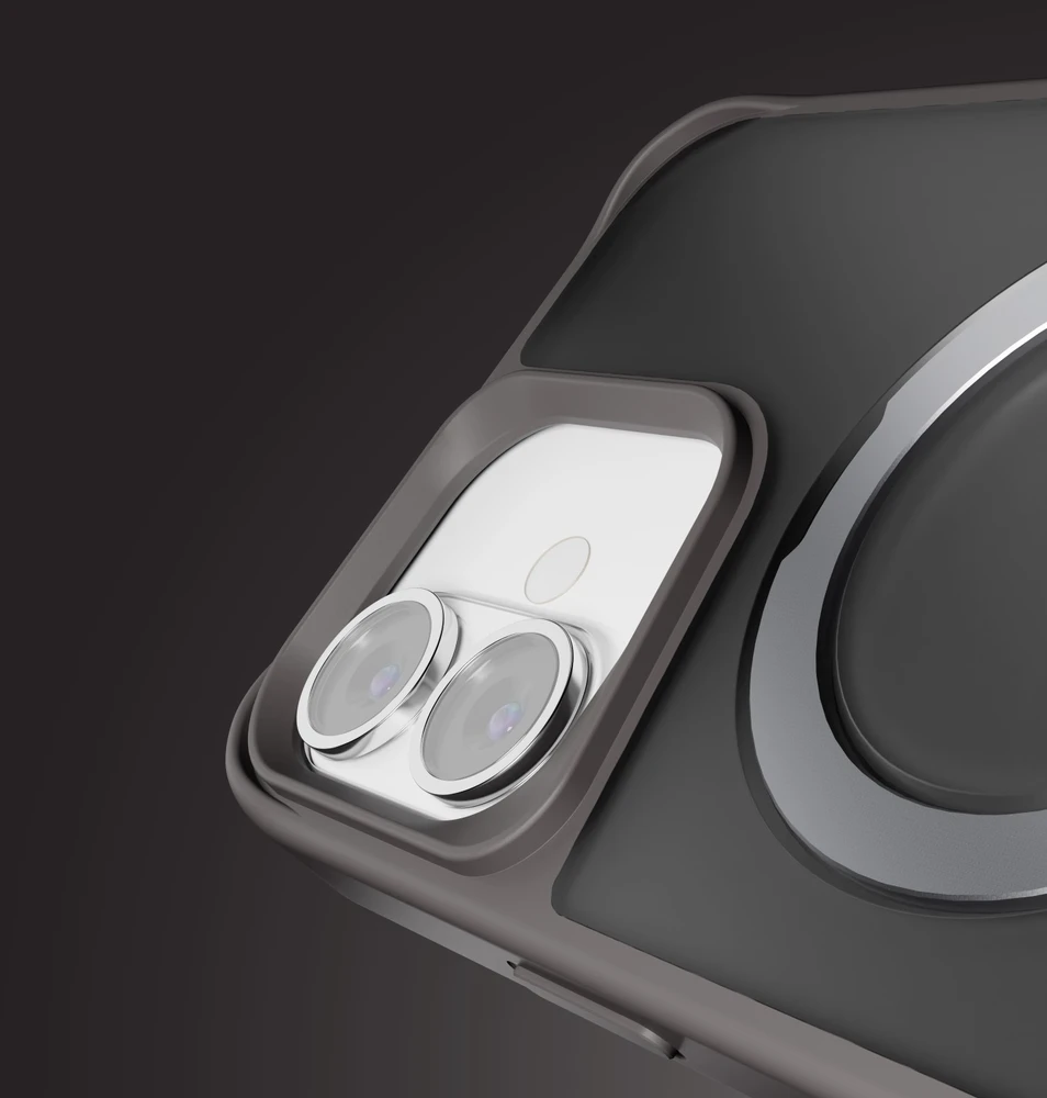 Etteri Matt Mag Ring dėklas, skirtas iPhone 16 6,1" pilkas