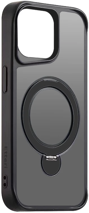 Etteri Matt Mag Ring dėklas, skirtas iPhone 12 / 12 Pro 6,1" juodas