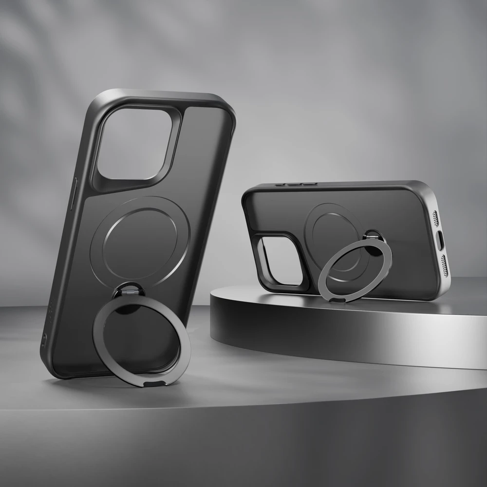 Etteri Matt Mag Ring dėklas, skirtas iPhone 13 6,1" juodas