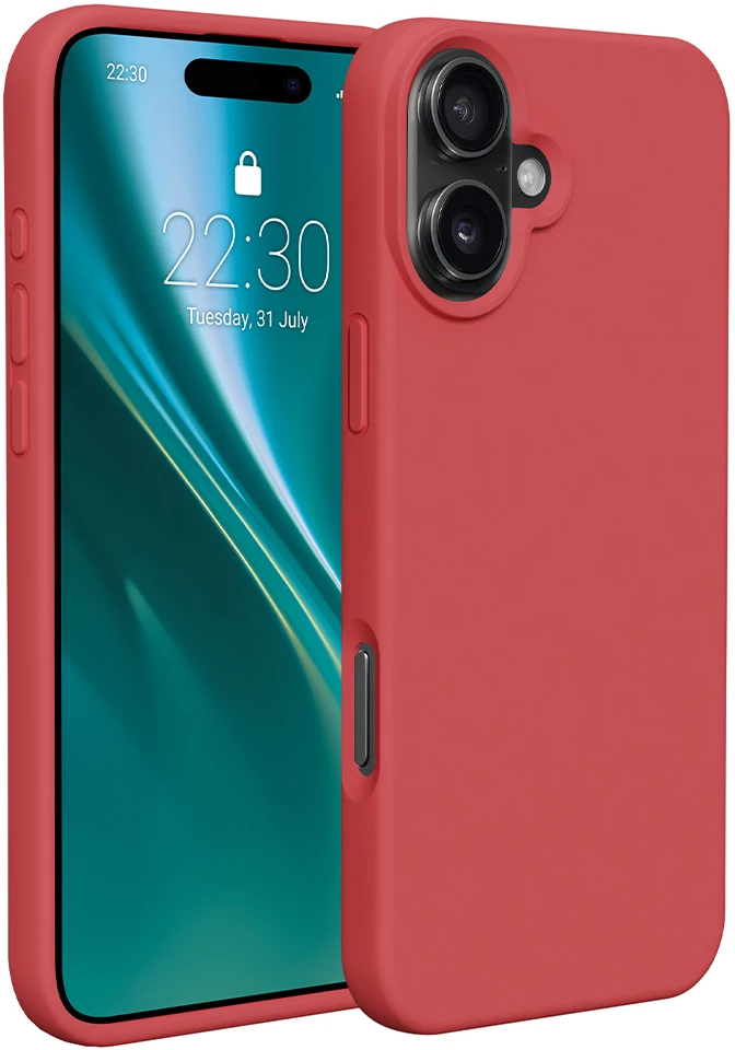 Etteri silikoninis dėklas iPhone 16 6,1" aviečių spalvos